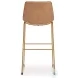 Crandox Toast And Gold Bar Stool