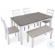 Stonehollow White And Gray 6 Piece Dining Set