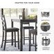 Bridson Gray 5 Piece Counter Height Dining Room Set