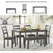 Bridson Gray 5 Piece Counter Height Dining Room Set
