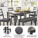 Bridson Gray 6 Piece Rectangular Dining Room Set