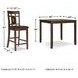 Bennox Brown 5 Piece Counter Height Dining Room Set
