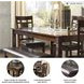 Bennox Brown 6 Piece Rectangular Dining Room Set