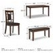 Bennox Brown 6 Piece Rectangular Dining Room Set