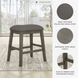 Caitbrook Gray Upholstered Stool Set of 2