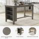 Caitbrook Gray Rectangular Counter Height Dining Table