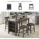 Caitbrook Gray Rectangular Counter Height Dining Table