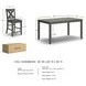 Caitbrook Gray 7 Piece Counter Height Dining set