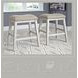 Skempton White And Light Brown Counter Height Stool Set Of 2
