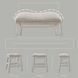 Skempton White And Light Brown Counter Height Stool Set Of 2