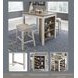 Skempton White And Light Brown 3 Piece Counter Height Dining Set