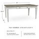Skempton White And Light Brown Dining Table
