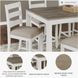 Skempton White And Light Brown 8 Piece Counter Height Dining Set