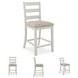 Skempton White And Light Brown 8 Piece Counter Height Dining Set