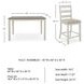 Skempton White And Light Brown 8 Piece Counter Height Dining Set