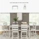 Skempton White And Light Brown 8 Piece Counter Height Dining Set
