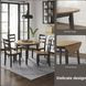 Gesthaven Natural And Brown Drop Leaf Round Dining Table
