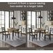 Gesthaven Natural And Brown Drop Leaf Round Dining Table