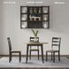 Gesthaven Natural And Brown Drop Leaf Round Dining Table