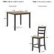 Gesthaven Natural And Brown 5 Piece Counter Height Dining Set