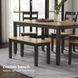 Gesthaven Natural And Brown 6 Piece Dining Set