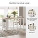 Gesthaven Natural And White Rectangular Counter Height Dining Table