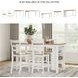 Gesthaven Natural And White Rectangular Counter Height Dining Table