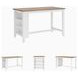 Gesthaven Natural And White Rectangular Counter Height Dining Table