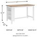 Gesthaven Natural And White Rectangular Counter Height Dining Table