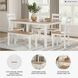 Gesthaven Natural And White 6 Piece Dining Set