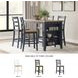 Gesthaven Natural And Blue Counter Height Stool Set Of 2