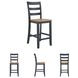 Gesthaven Natural And Blue Counter Height Stool Set Of 2