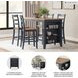 Gesthaven Natural And Blue Rectangular Counter Height Dining Table