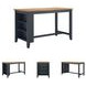 Gesthaven Natural And Blue Rectangular Counter Height Dining Table