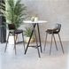 Desi Black Bar Stool with Walnut Legs Set Of 2