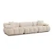 Calliope Off White Performance Velvet 118" Modular Sofa