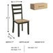 Gesthaven Natural And Green Side Chair Set Of 2