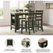 Gesthaven Natural And Green Rectangular Counter Height Dining Table