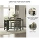 Gesthaven Natural And Green Rectangular Counter Height Dining Table