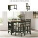 Gesthaven Natural And Green Rectangular Counter Height Dining Table
