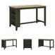 Gesthaven Natural And Green Rectangular Counter Height Dining Table