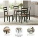 Gesthaven Natural And Green Drop Leaf Round Dining Table
