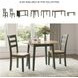 Gesthaven Natural And Green Drop Leaf Round Dining Table