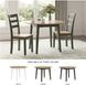 Gesthaven Natural And Green Drop Leaf Round Dining Table