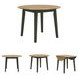 Gesthaven Natural And Green Drop Leaf Round Dining Table