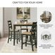 Gesthaven Natural And Green 5 Piece Counter Height Dining Set