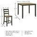 Gesthaven Natural And Green 5 Piece Counter Height Dining Set