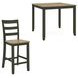 Gesthaven Natural And Green 5 Piece Counter Height Dining Set