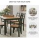 Gesthaven Natural And Green 6 Piece Dining Set
