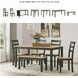 Gesthaven Natural And Green 6 Piece Dining Set